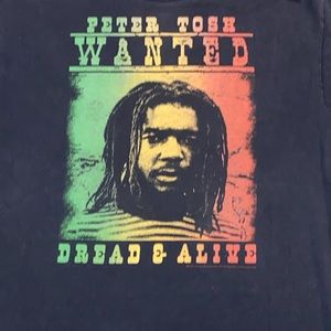 90s Peter Tosh Eleanore’s Dead or Alive Zion Rootswear T-shirt. Size M. 20 x 26